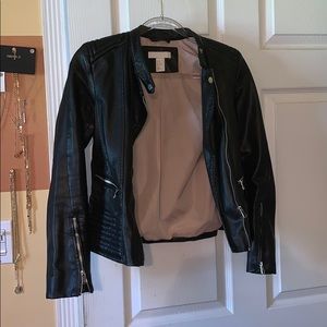 Faux leather jacket